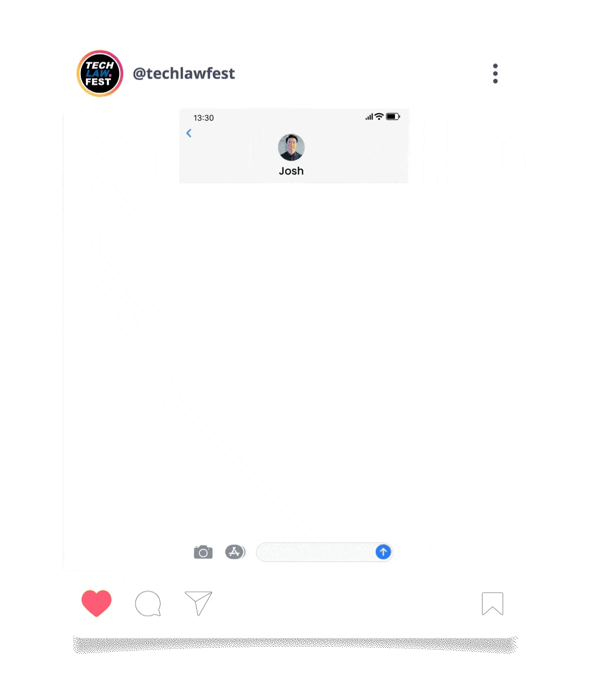 gif of techlawfest chatting in social media