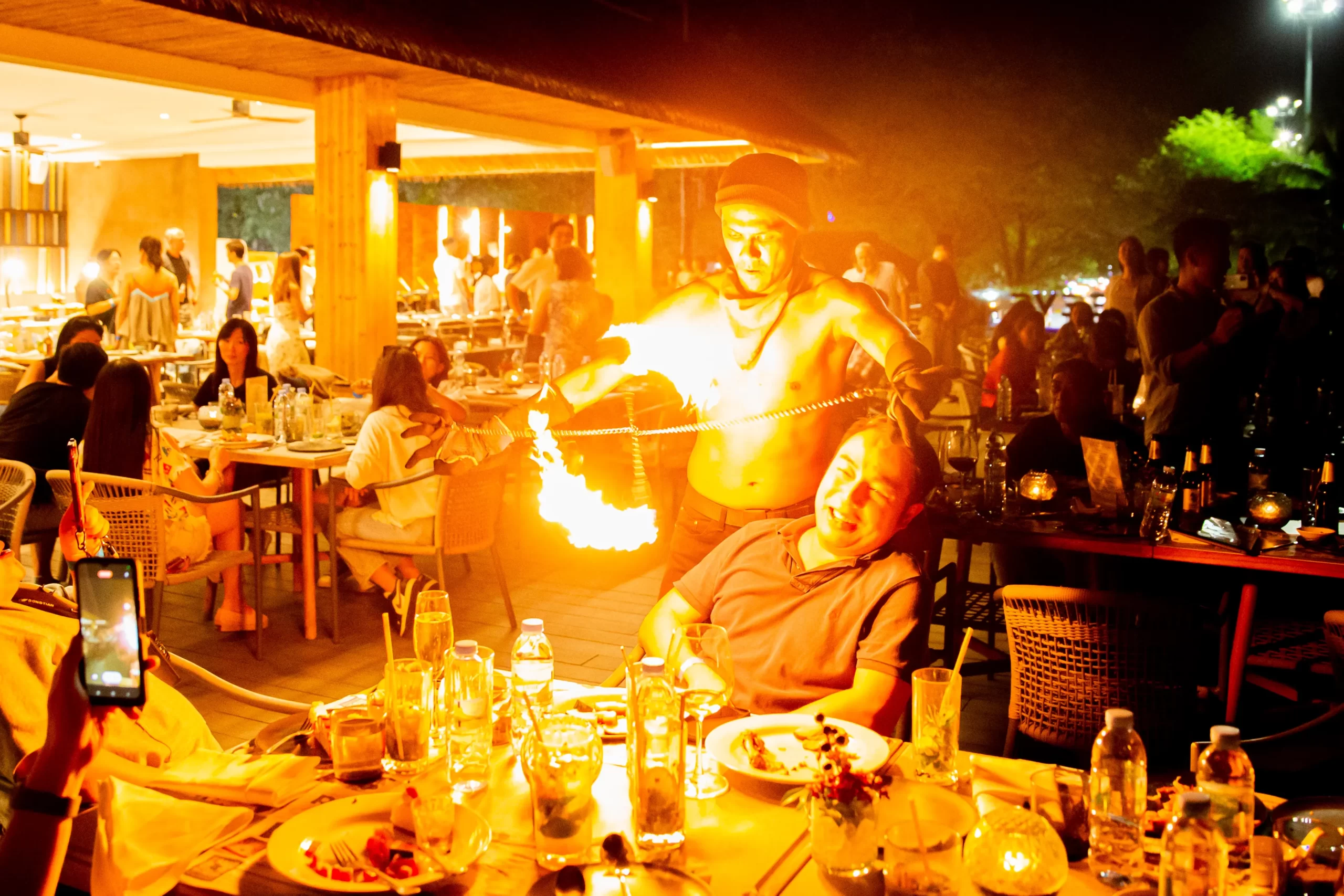 corporate-dinner-entertainment-management-fire-show-singapore