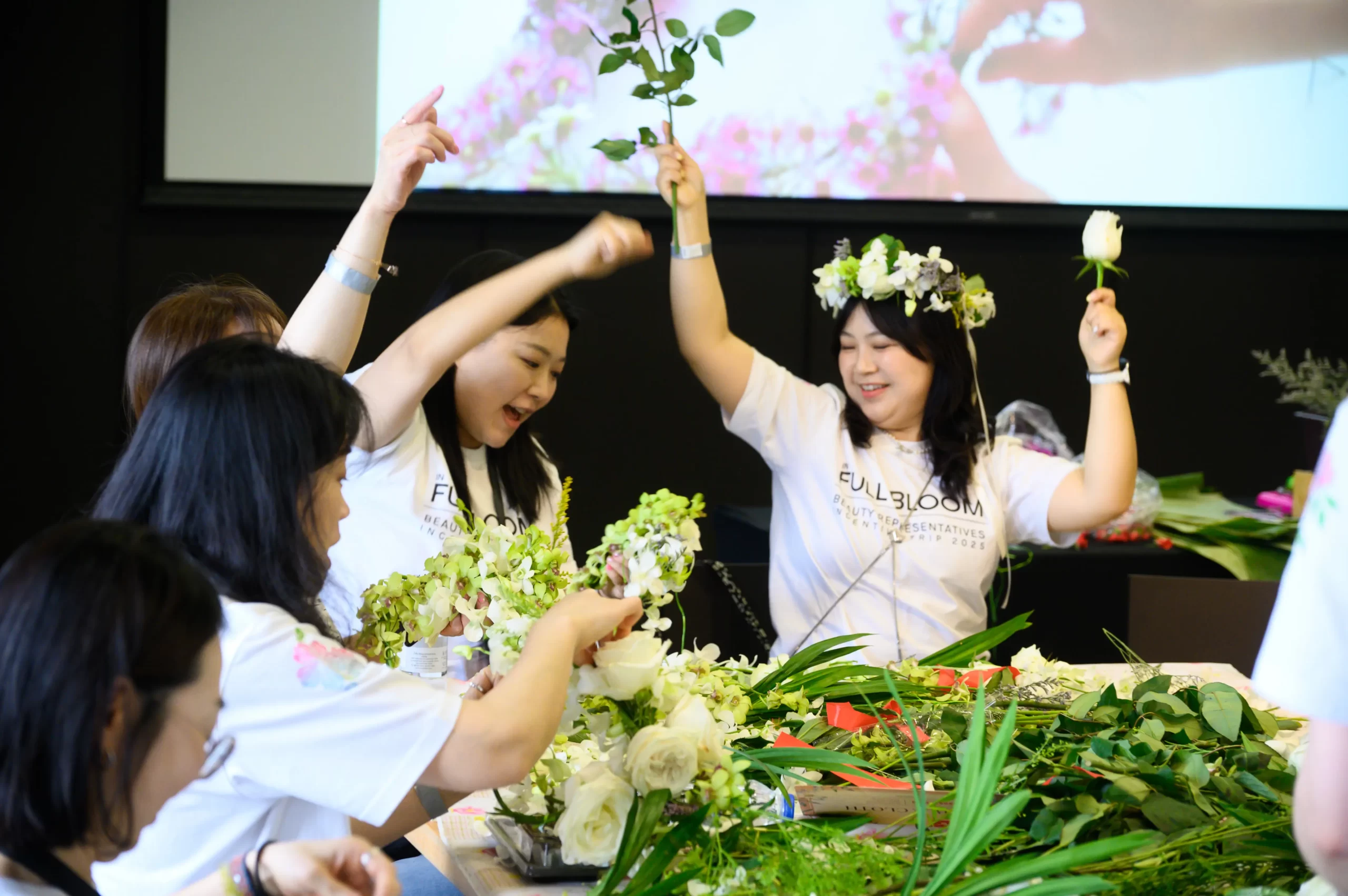 corporate-incentive-trip-team-bonding-floral-workshop