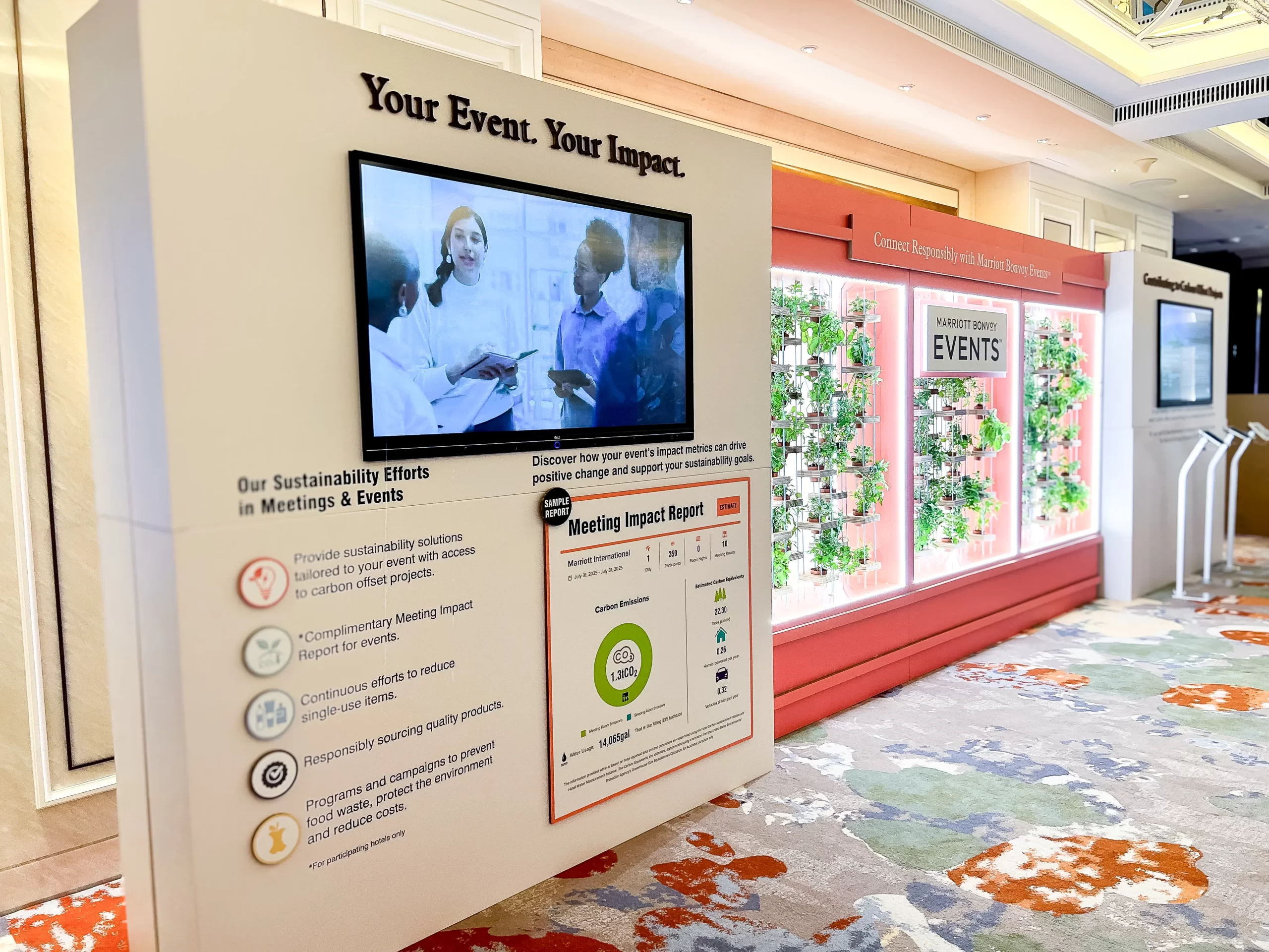sustainable-event-management-marriott-bonvoy-carbon-impact-display