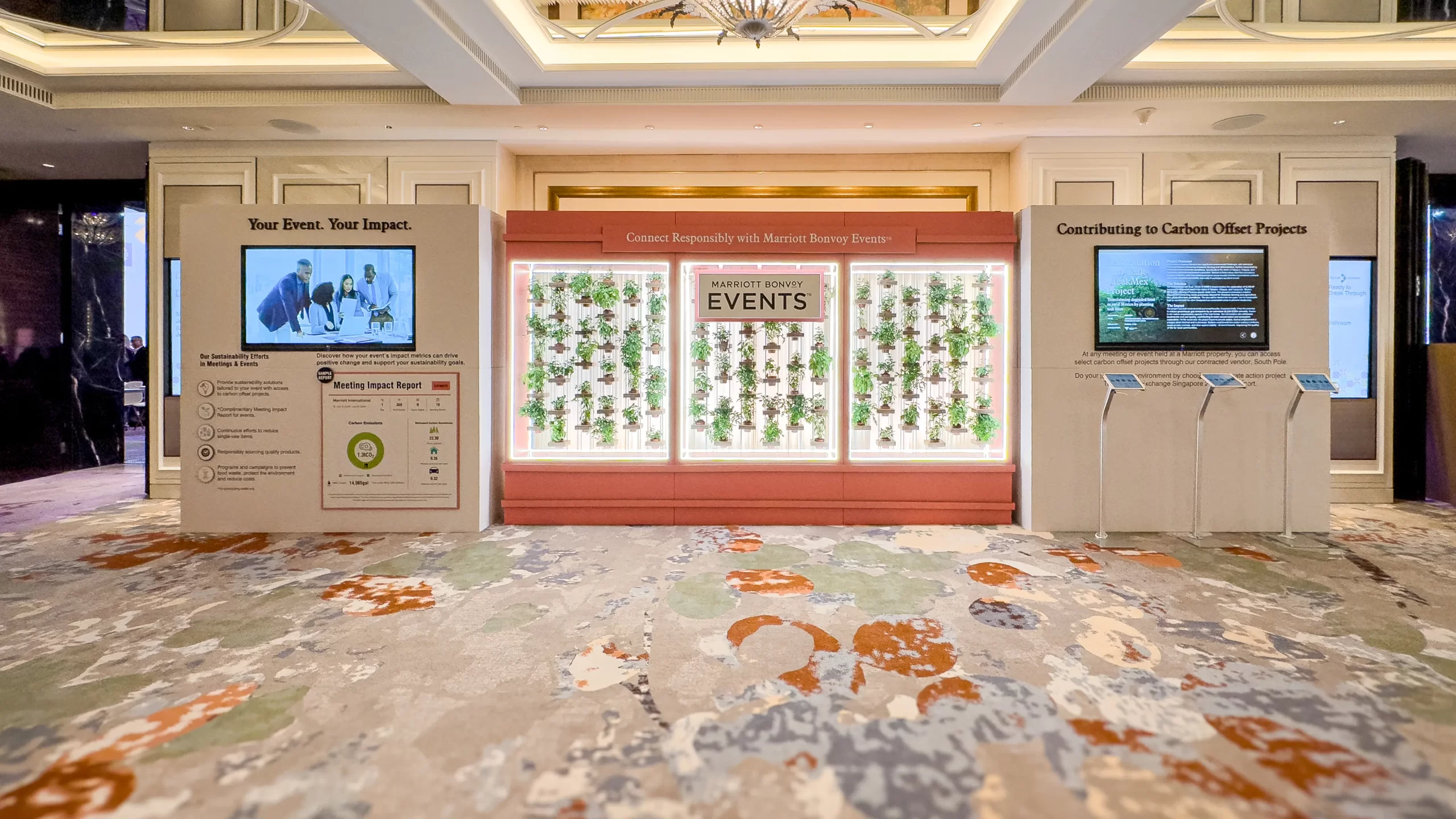 sustainable-event-management-marriott-bonvoy-exhibition-setup